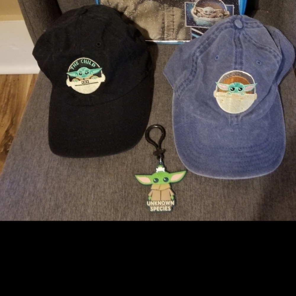 Star Wars Baby Yoda hats, and charm